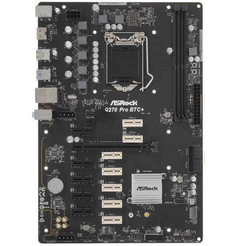 Материнская плата ASRock Q270 PRO BTC+
