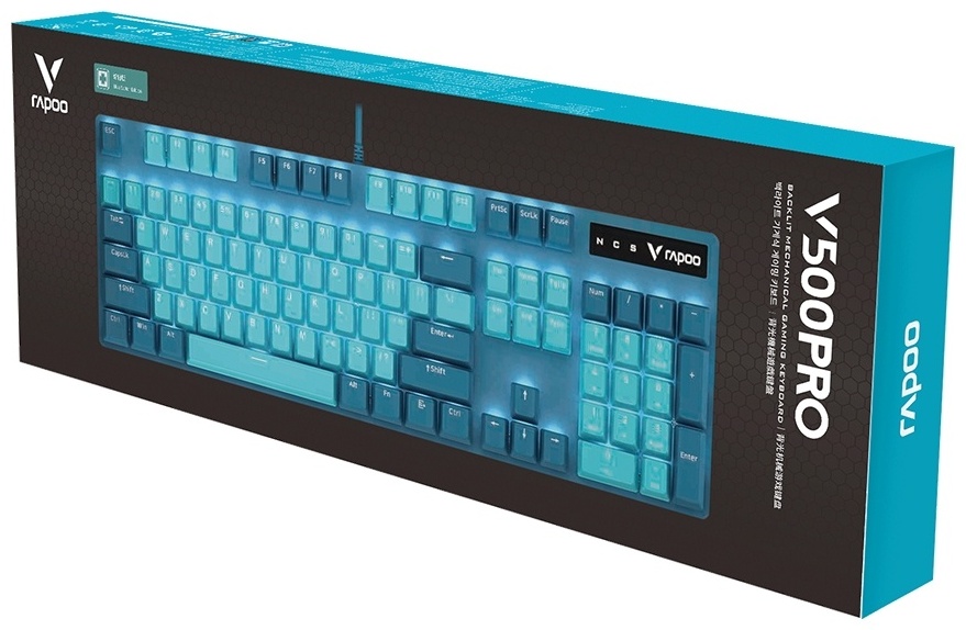 Rapoo V500PRO Cyan Blue голубой