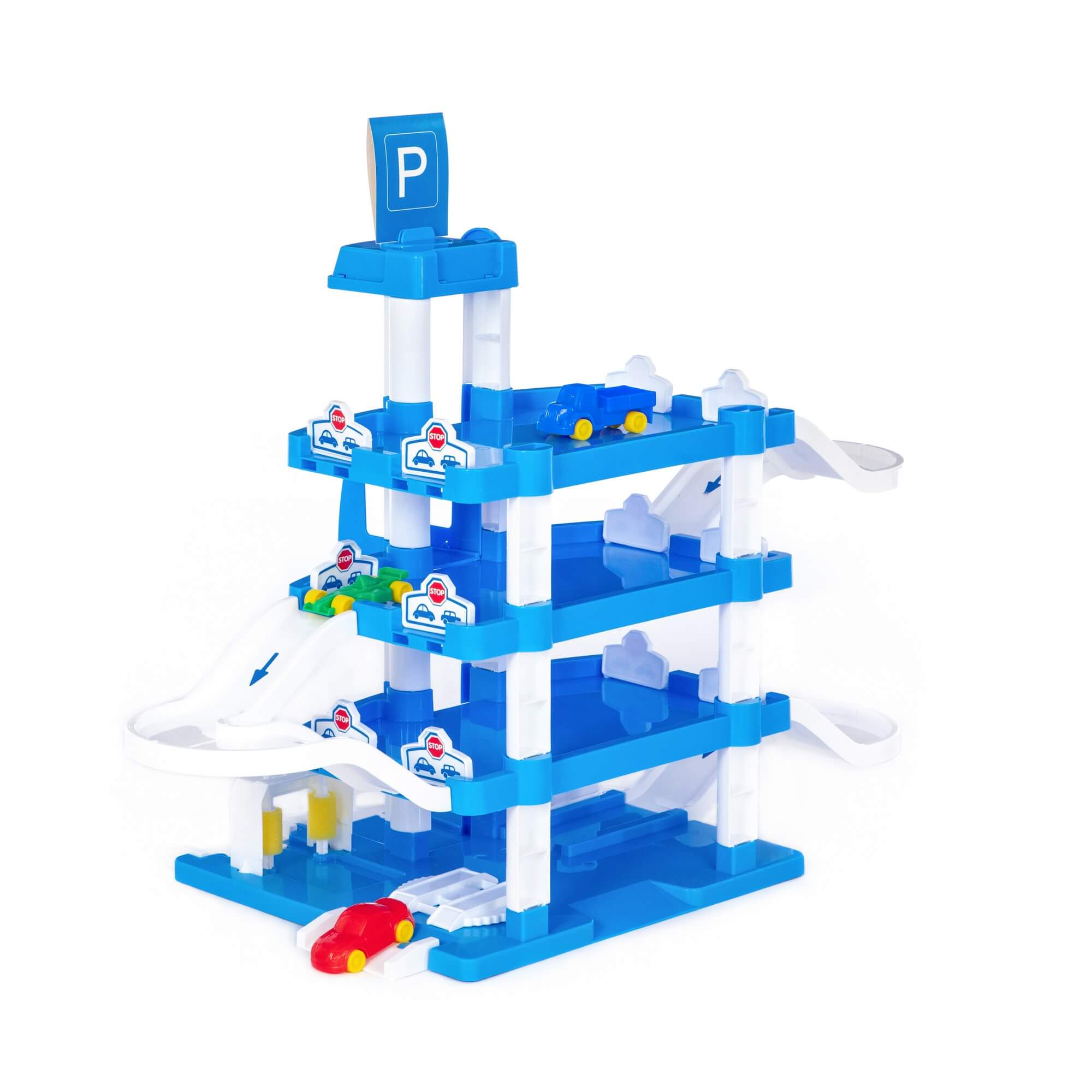 Полесье Паркинг "ARAL-2" 4-уровневый с автомобилями (в коробке)