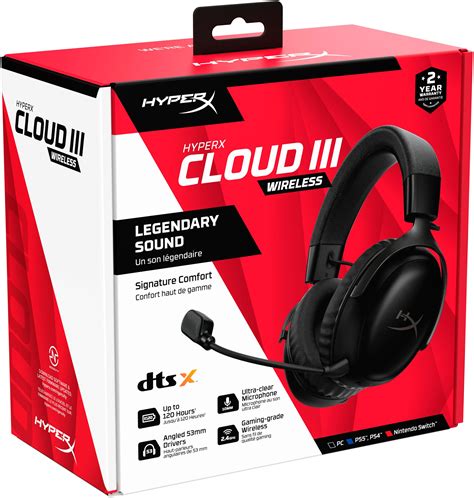 HyperX Cloud III Wireless черно-красный