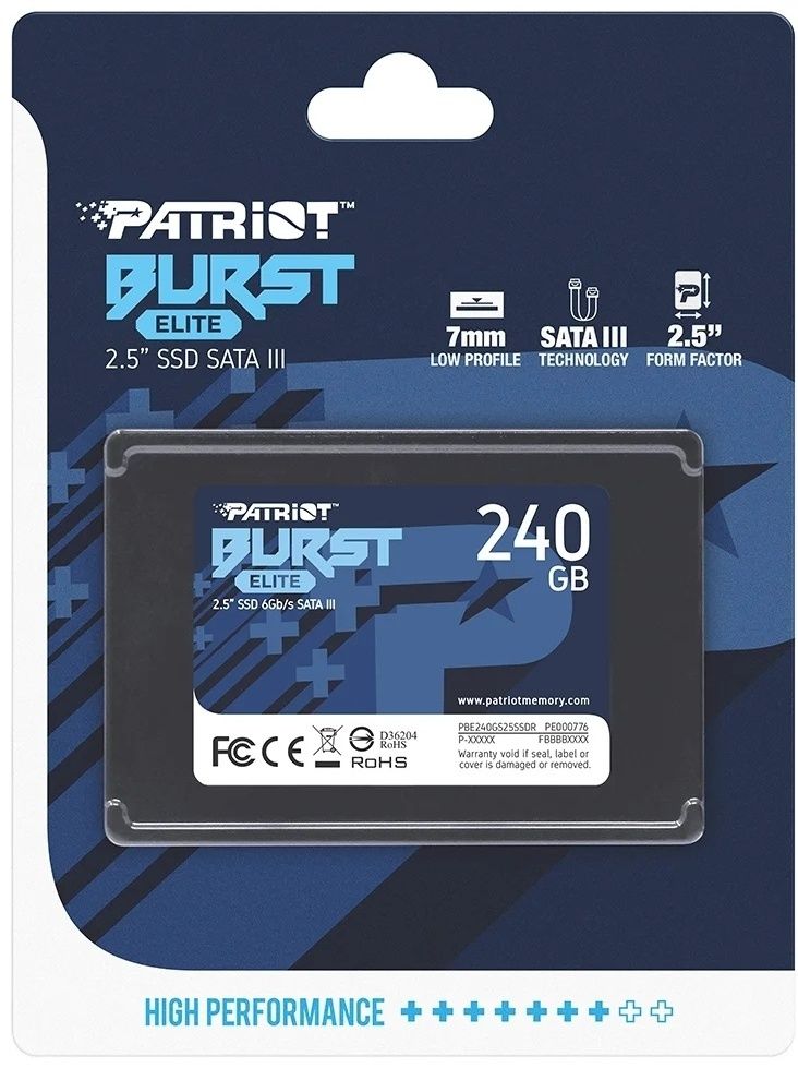 SSD накопитель Patriot PBE240GS25SSDR