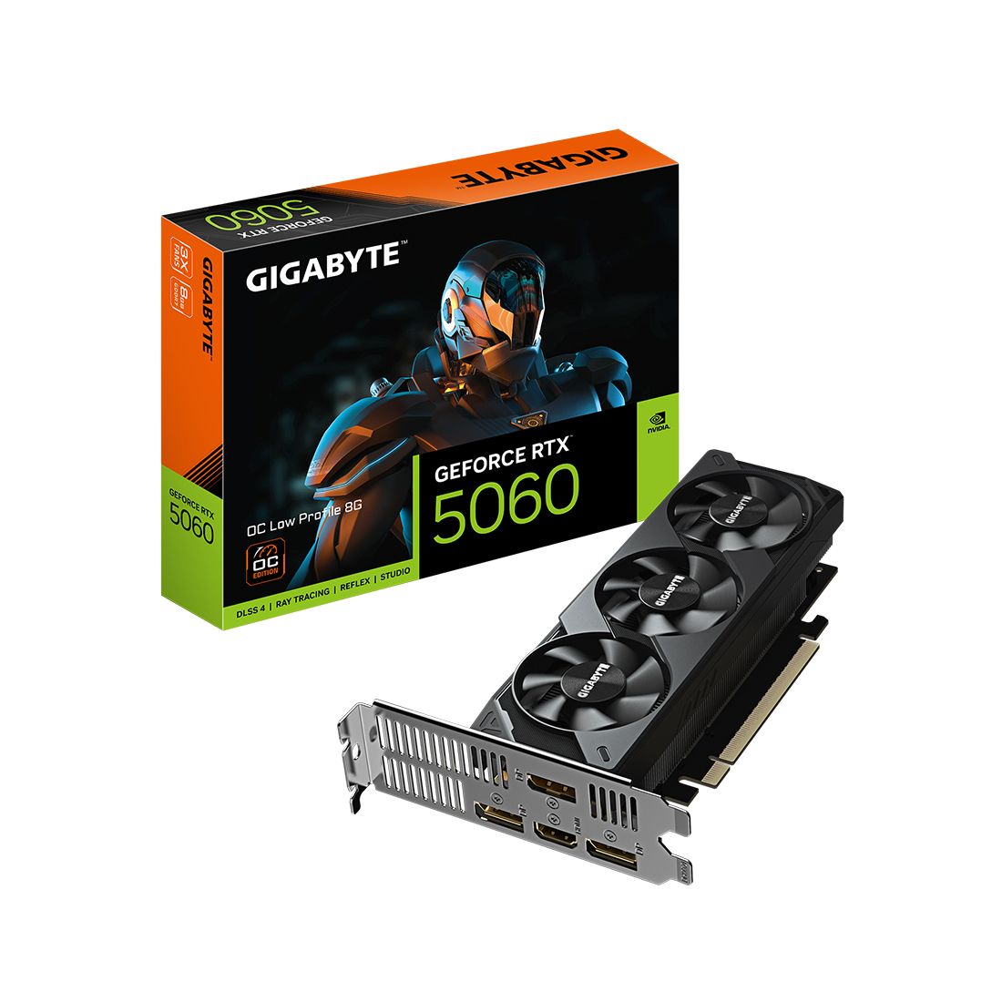 Видеокарта Gigabyte RTX 5060 OC Low Profile 8GB (GV-N5060OC-8GL)