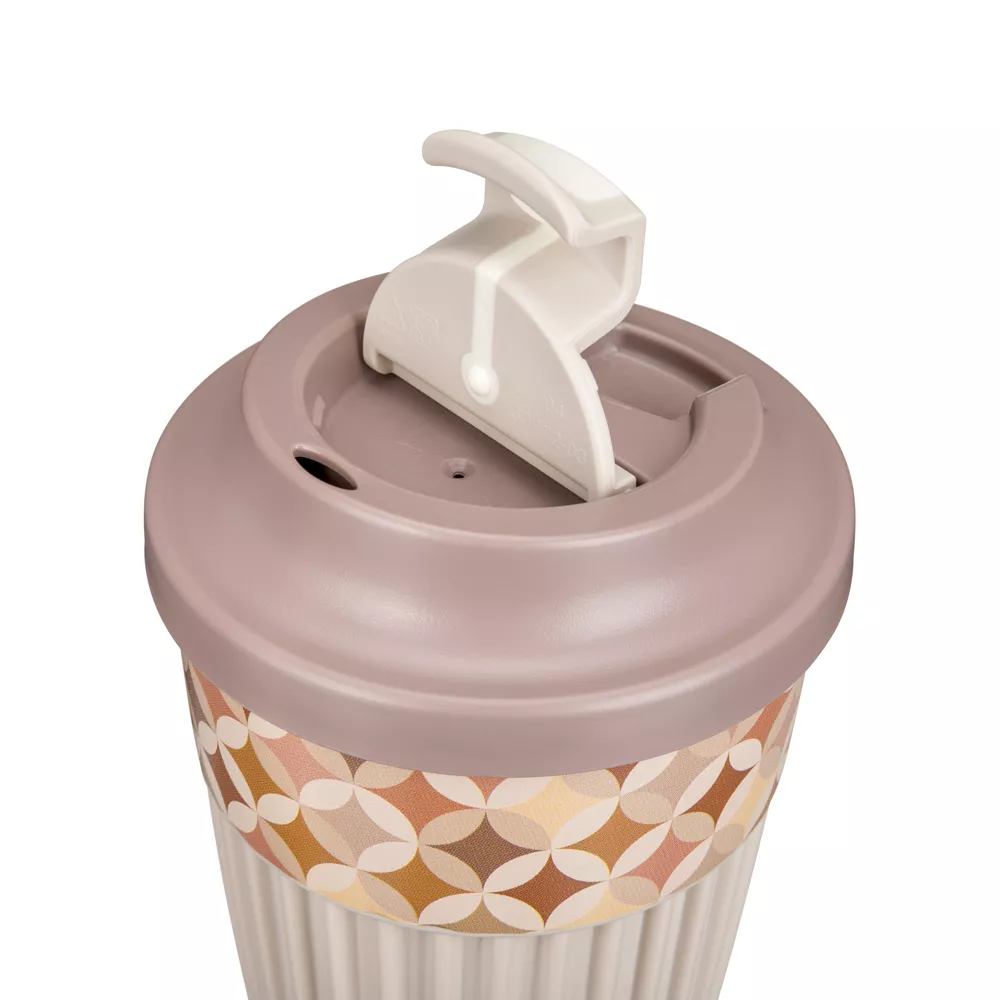 Стакан для горячих напитков "Геометрия" [с клапаном и декором]