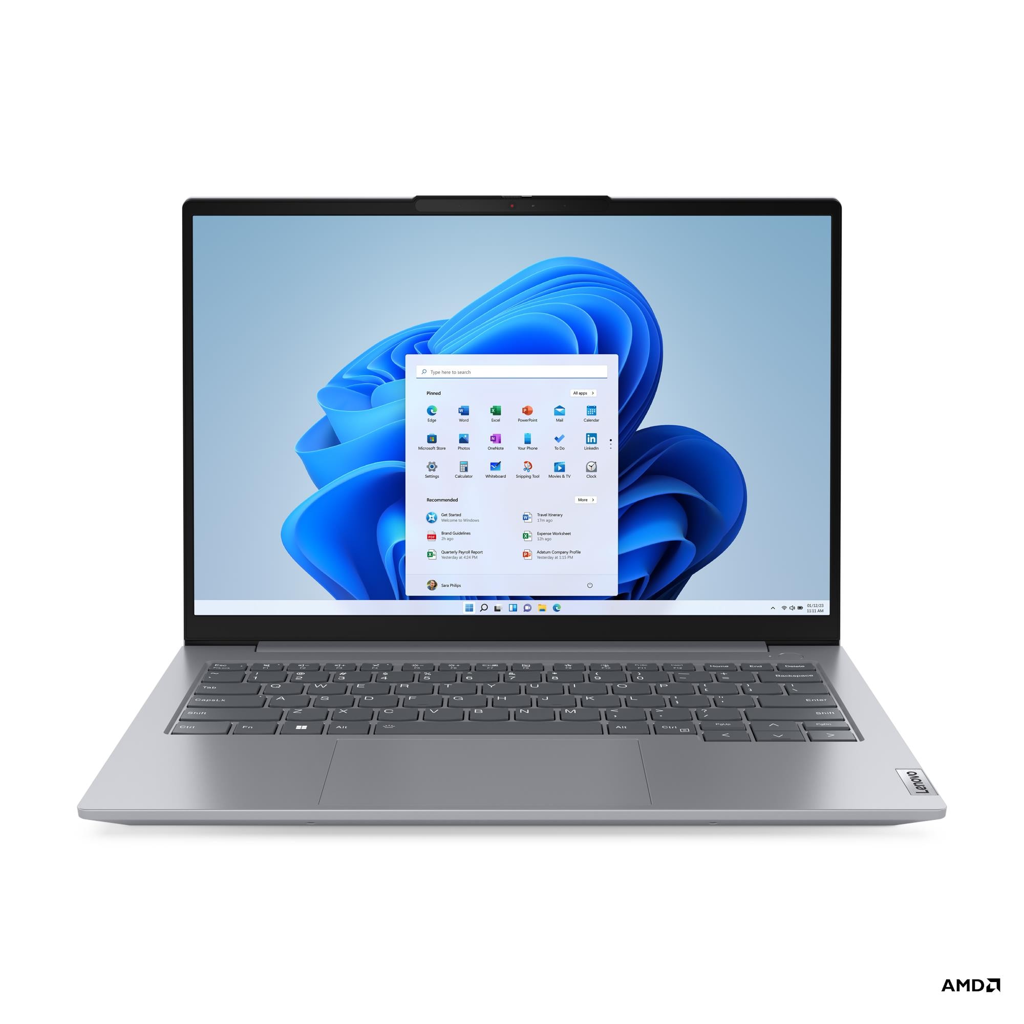 Ноутбук Lenovo 21KJ000RRU ThinkBook 14 G6 ABP 14" WUXGA (1920x1200) IPS/AMD Ryzen 3 7330U 2,3Ghz Quad/8GB/256GB/Integrated AMD Radeon Graphics/Wi-Fi 6/BT5.3/IR & 1080p/BKLT/FPR/NoOS/1Y/Arctic Grey