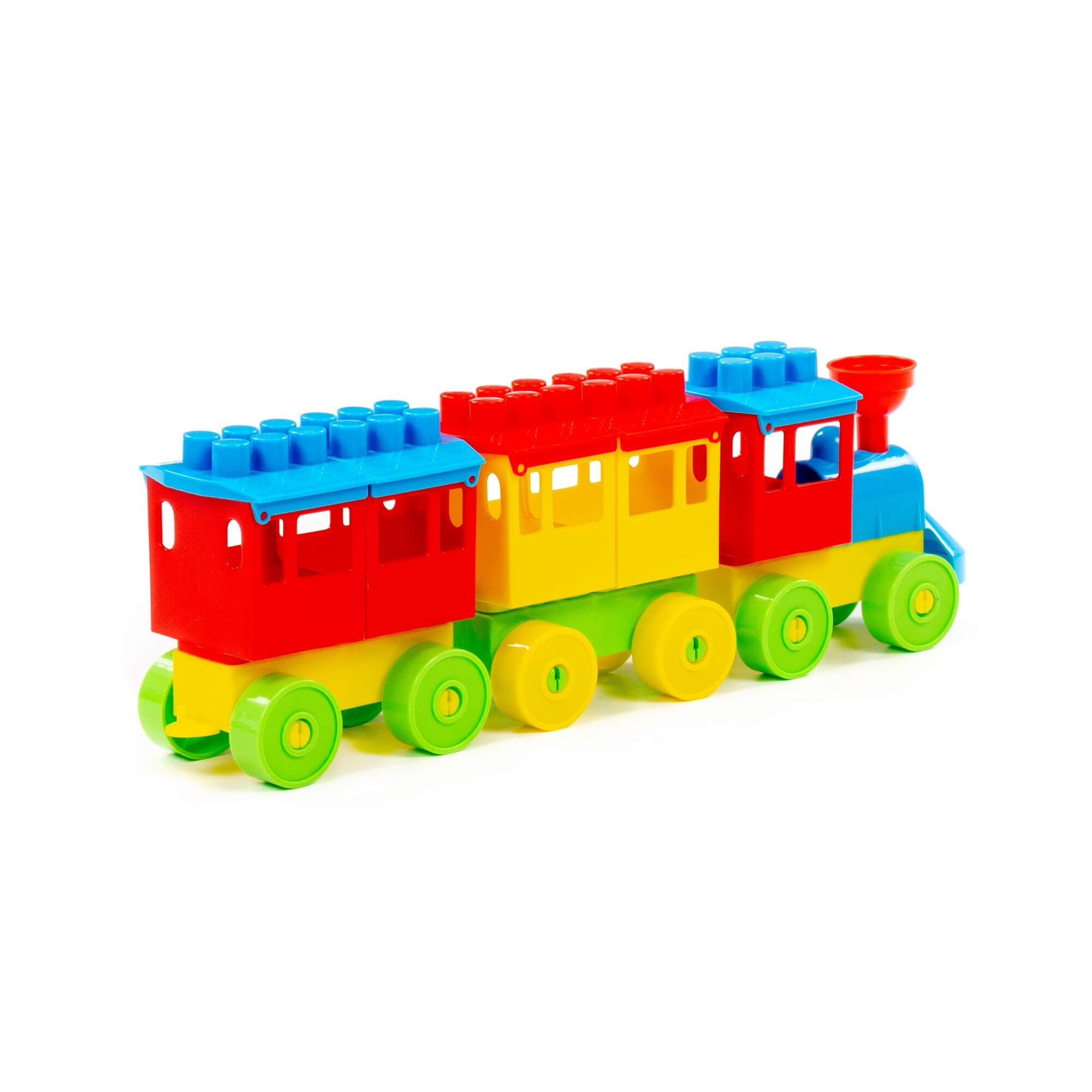 Полесье Конструктор - Паровоз с двумя вагонами