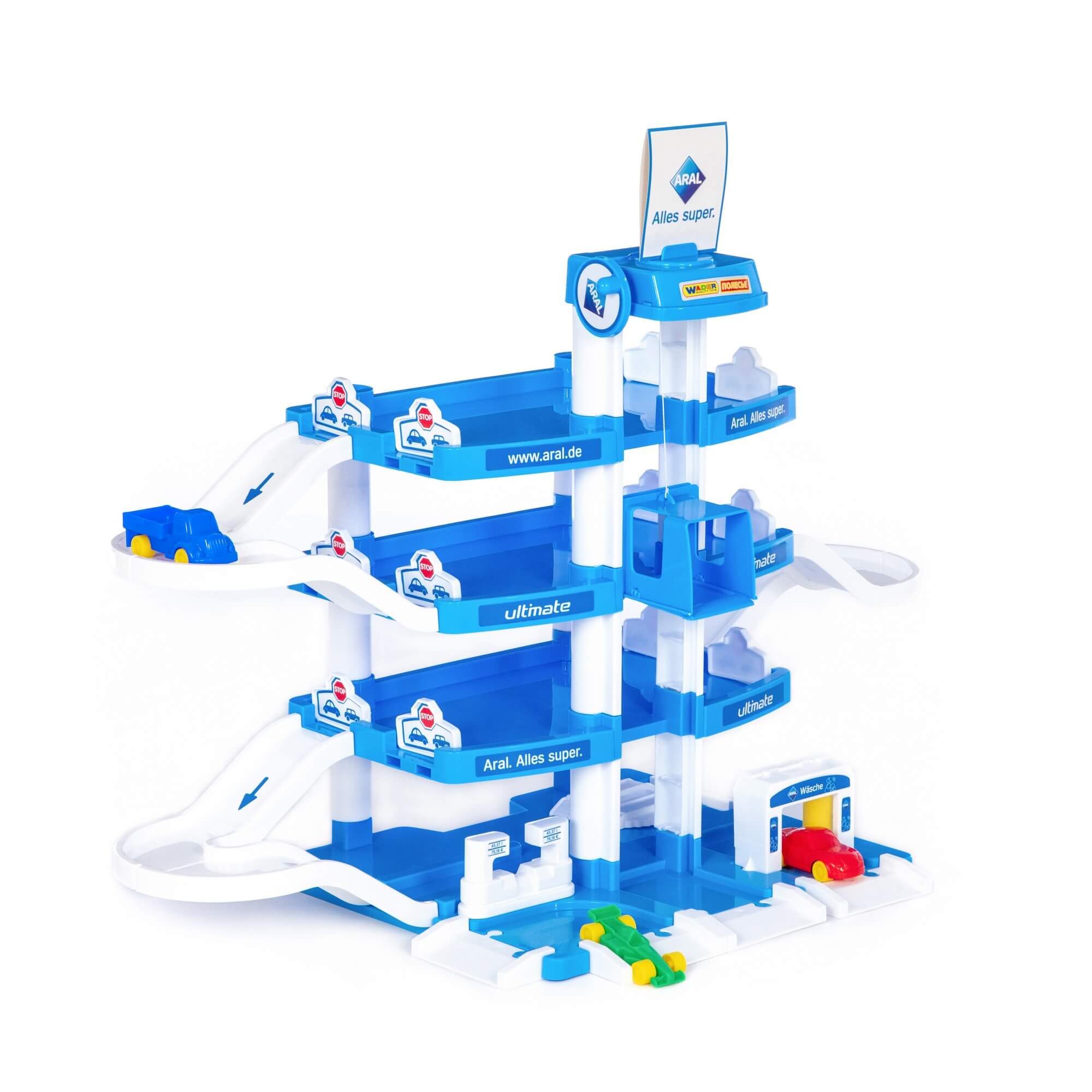 Полесье Паркинг "ARAL-2" 4-уровневый с автомобилями (в коробке)