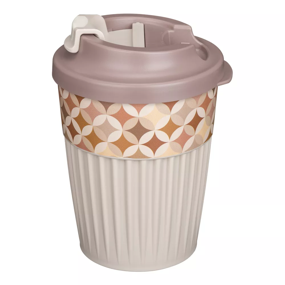 Стакан для горячих напитков "Геометрия" [с клапаном и декором]