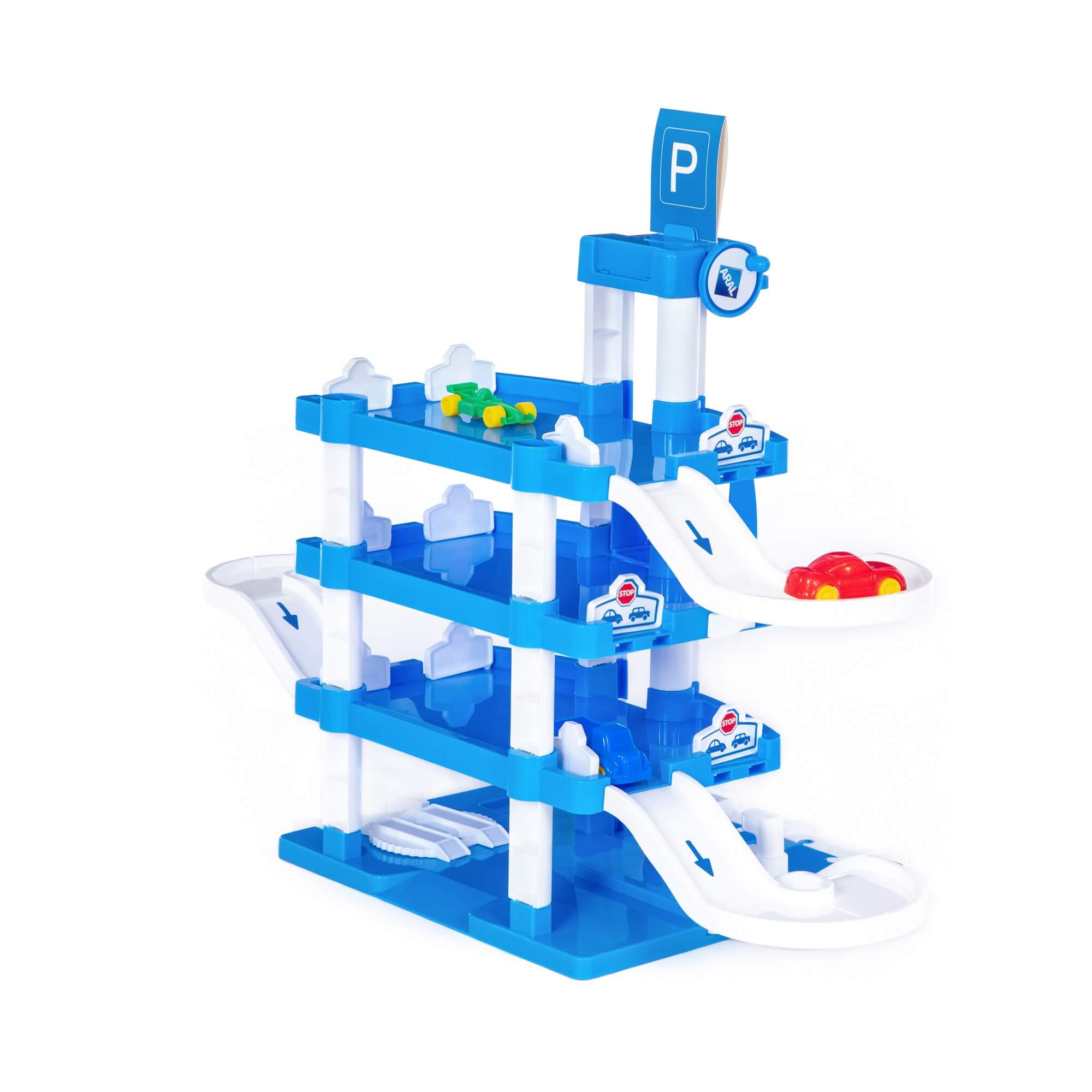 Полесье Паркинг "ARAL-2" 4-уровневый с автомобилями (в коробке)