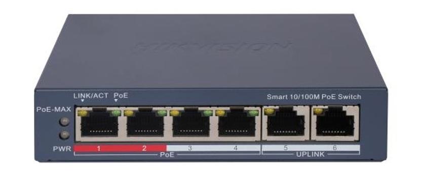 Коммутатор Hikvision DS-3E1106P-EI