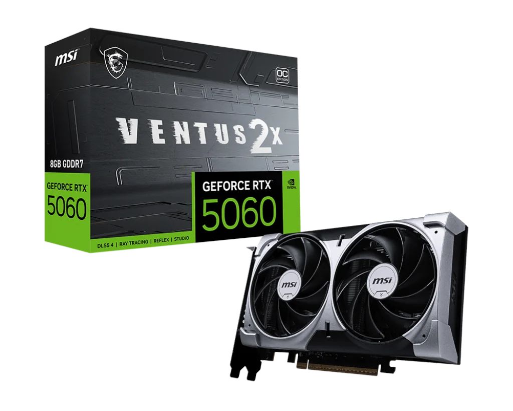 Видеокарта MSI RTX 5060 8G VENTUS 2X OC