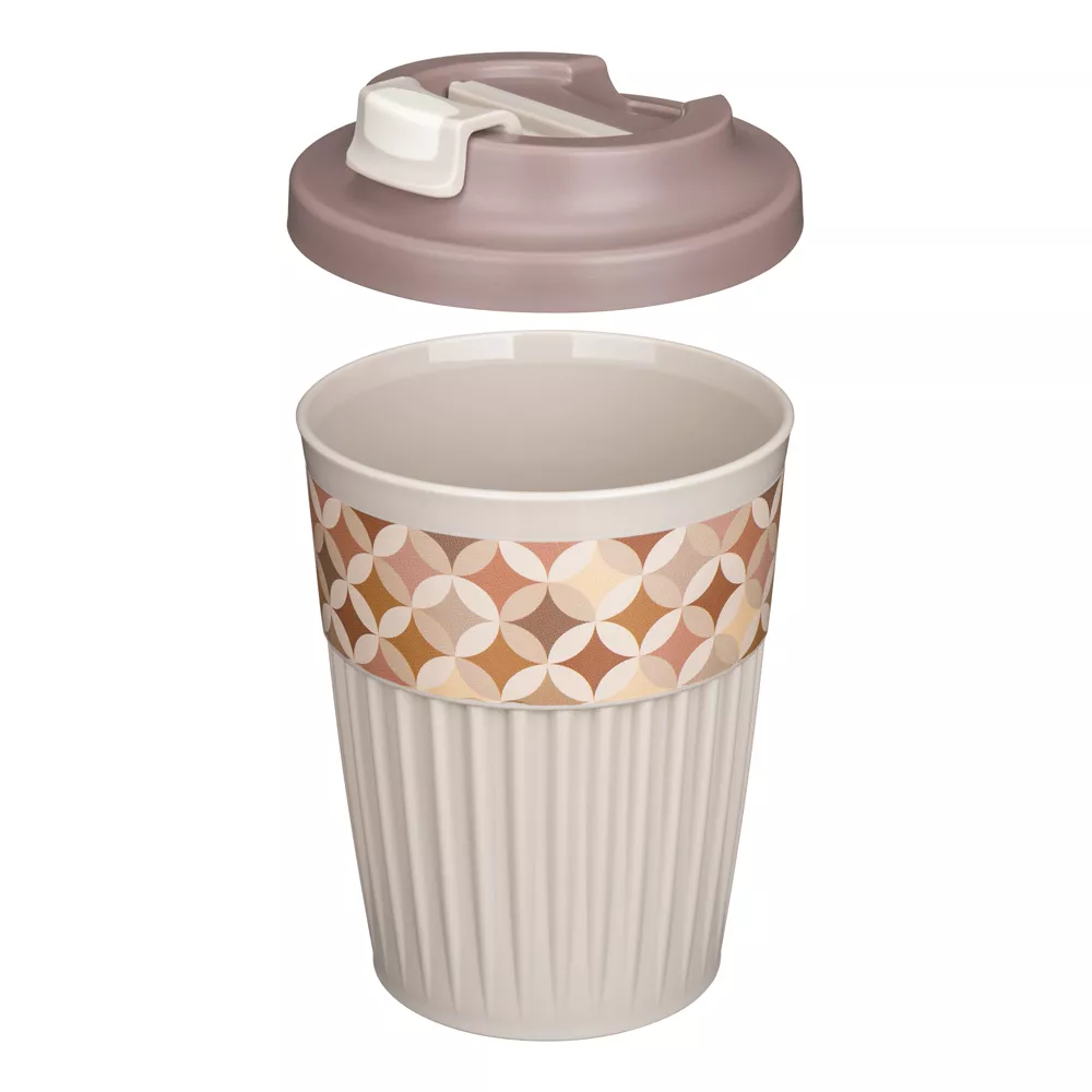 Стакан для горячих напитков "Геометрия" [с клапаном и декором]