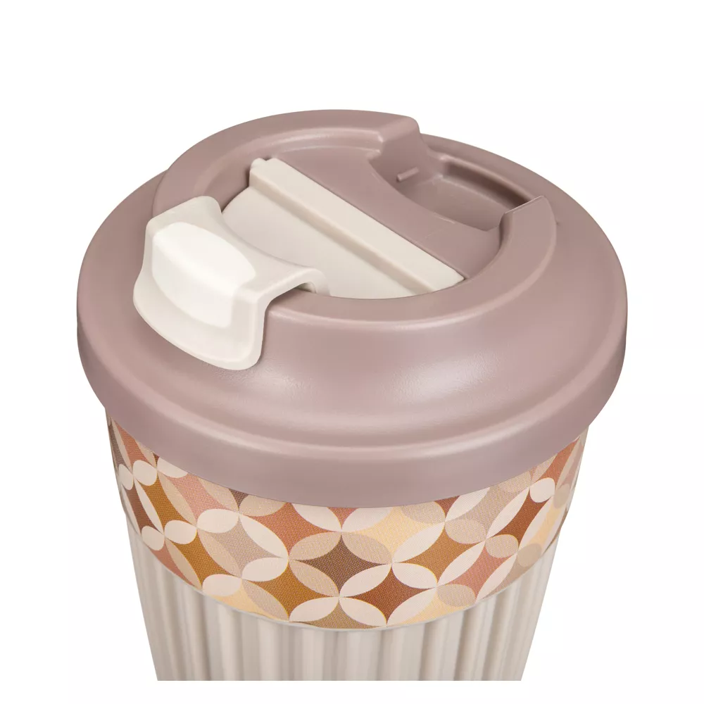 Стакан для горячих напитков "Геометрия" [с клапаном и декором]