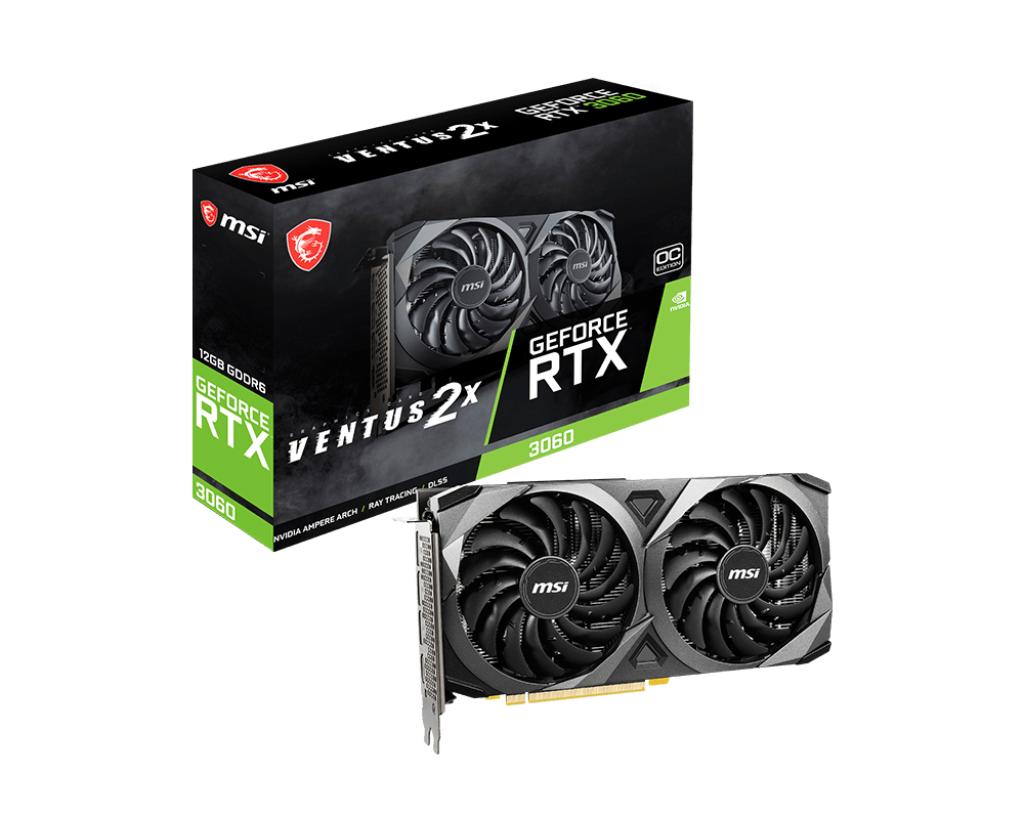 Видеокарта MSI GeForce RTX 3060 VENTUS 2X 12G