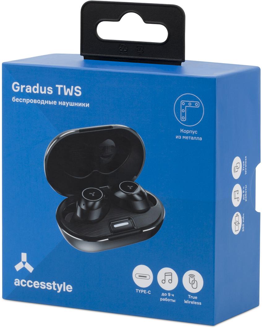 Беспроводные наушники Accesstyle Gradus TWS Black