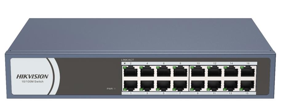 Коммутатор Hikvision DS-3E0116R-O