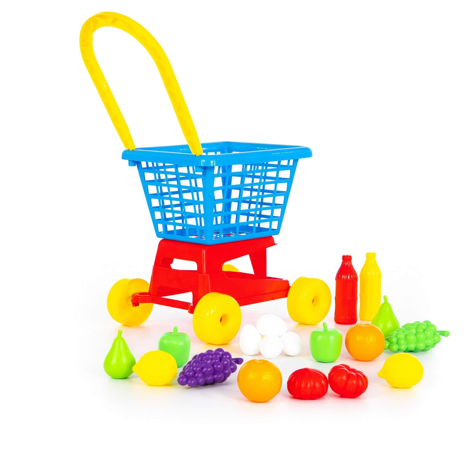 Тележка "Supermarket" №1 + набор продуктов (в сеточке) (42989)