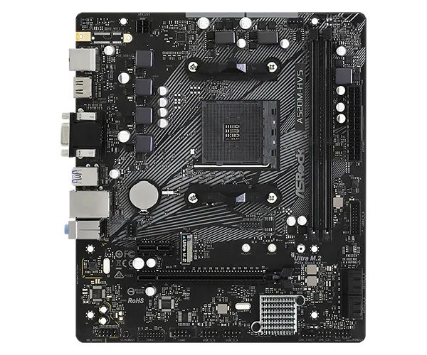 Материнская плата ASRock A520M-HVS (90-MXBE60-A0UAYZ)
