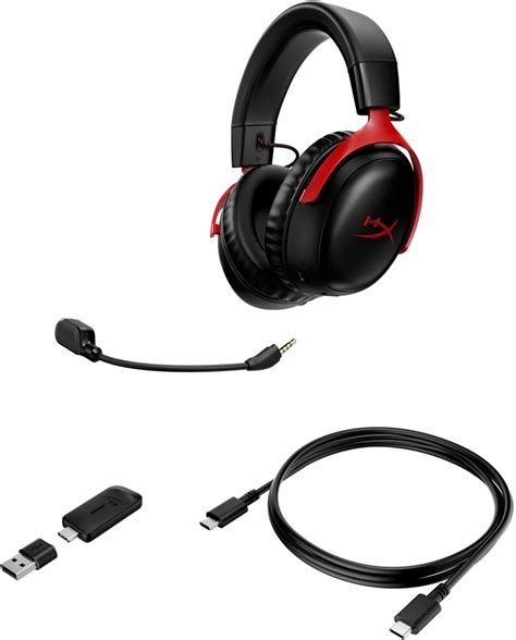 HyperX Cloud III Wireless черно-красный