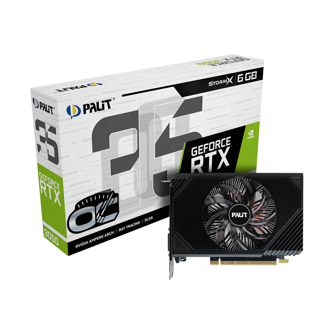 Palit GeForce RTX 3050 StormX NE63050018P1-1070F 8 ГБ