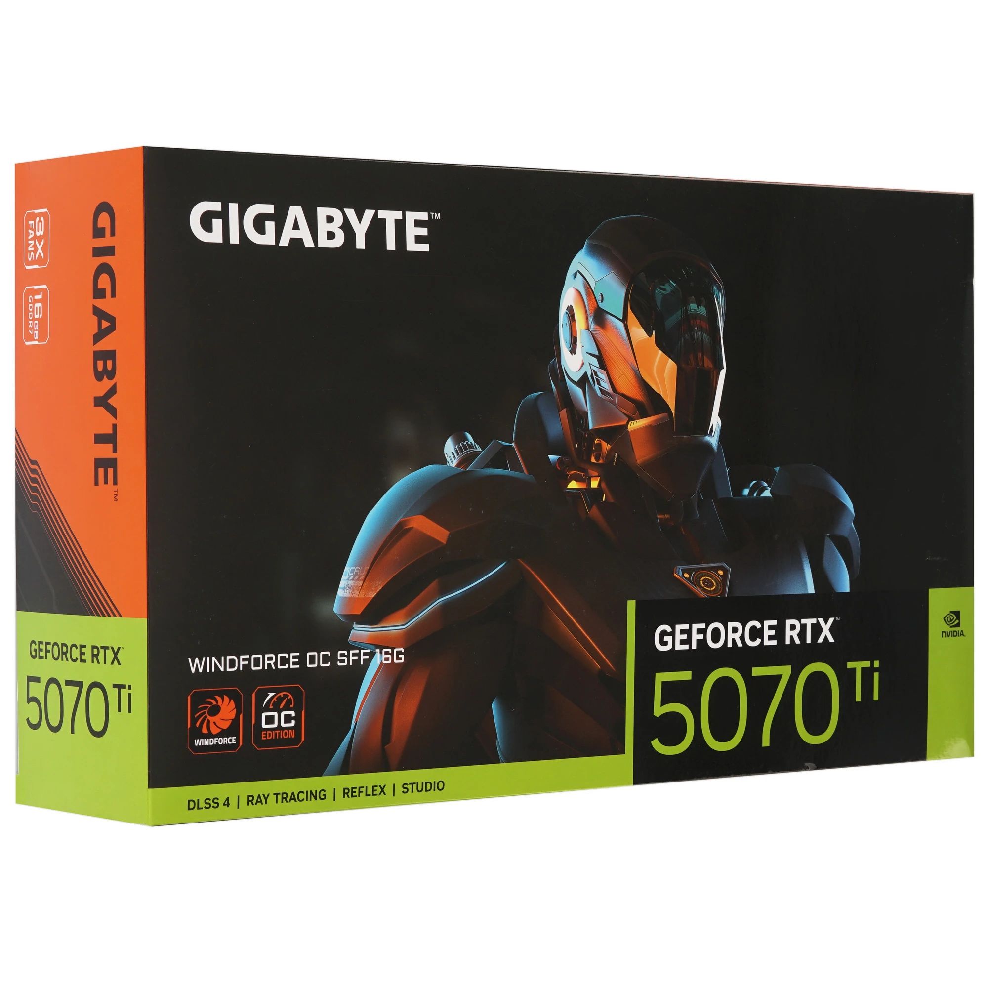Видеокарта Gigabyte RTX 5070 Ti Windforce OC Edition 16GB (GV-N507TWF3OC-16GD)