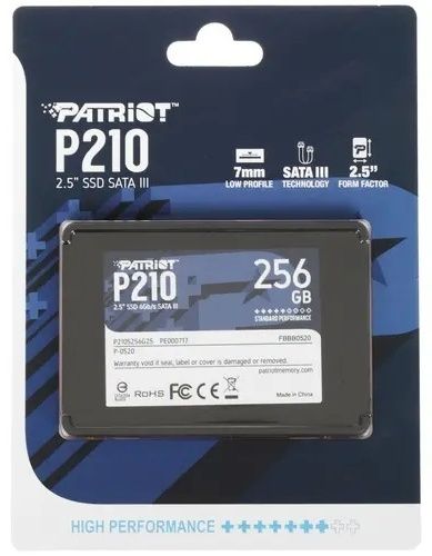 SSD накопитель Patriot P210S256G25