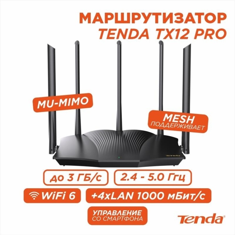 Маршрутизатор Tenda TX12 PRO