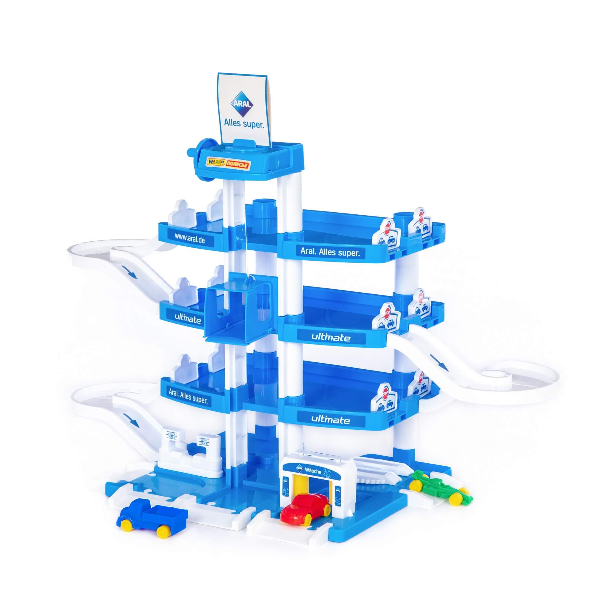 Полесье Паркинг "ARAL-2" 4-уровневый с автомобилями (в коробке)