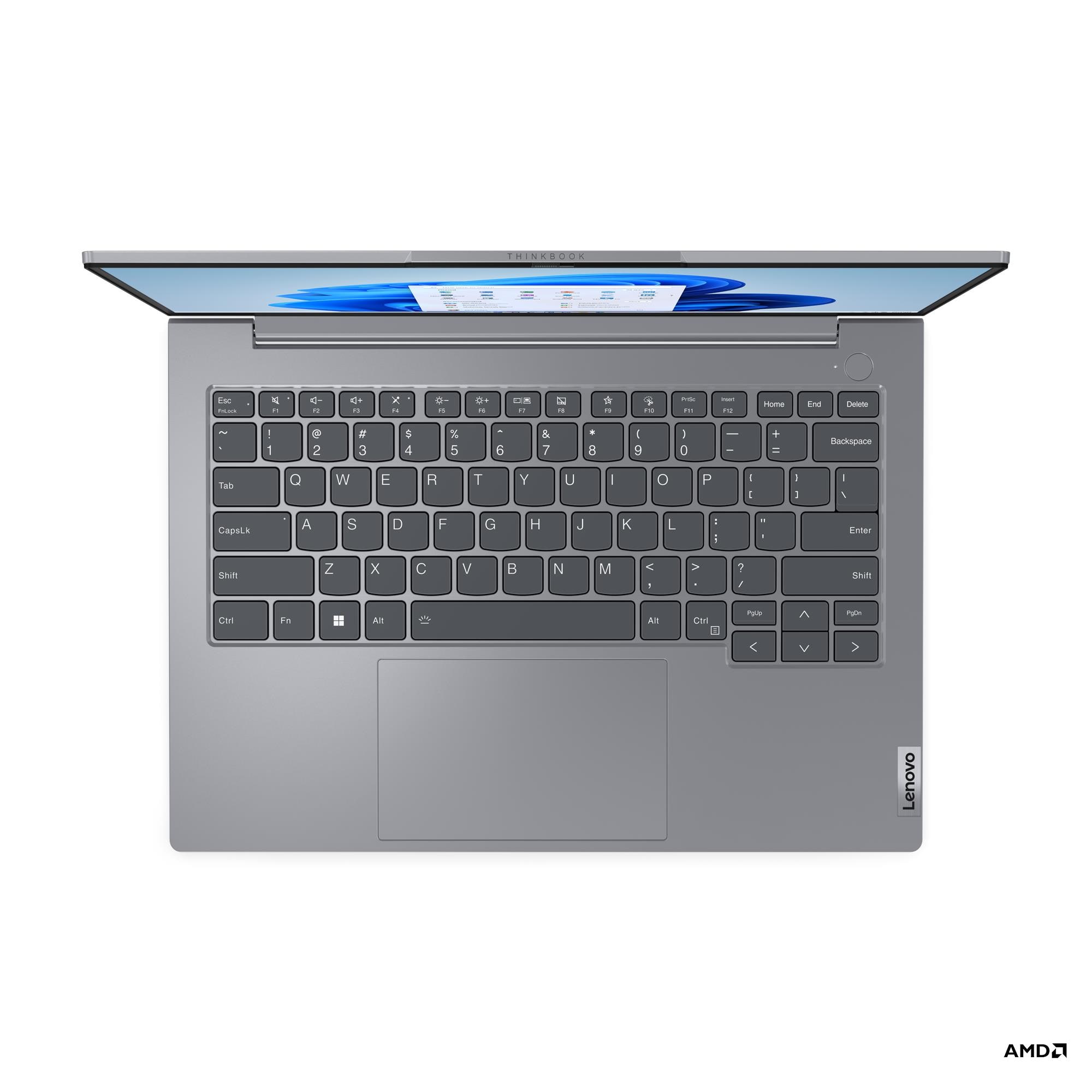 Ноутбук Lenovo 21KJ000RRU ThinkBook 14 G6 ABP 14" WUXGA (1920x1200) IPS/AMD Ryzen 3 7330U 2,3Ghz Quad/8GB/256GB/Integrated AMD Radeon Graphics/Wi-Fi 6/BT5.3/IR & 1080p/BKLT/FPR/NoOS/1Y/Arctic Grey