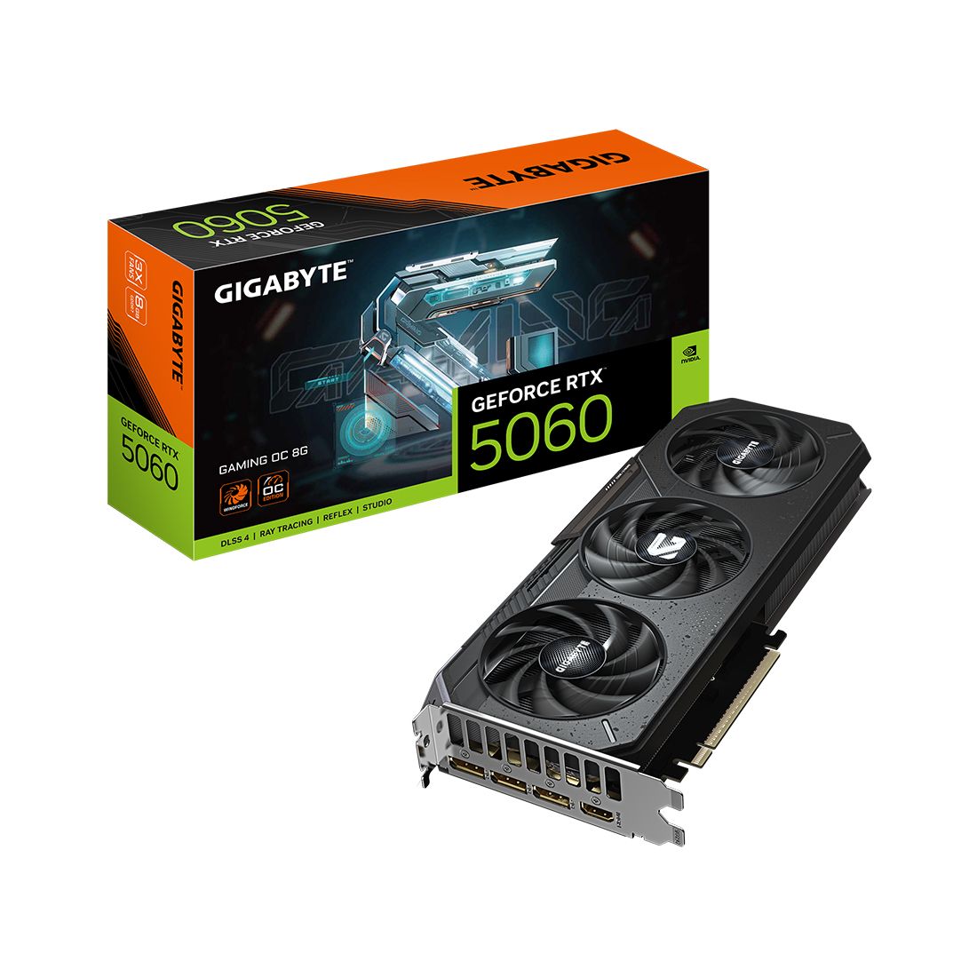 Видеокарта Gigabyte RTX 5060 Gaming OC 8GB (GV-N5060GAMING OC-8GD)