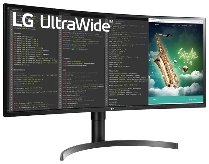 LG 35WN75C-B черный