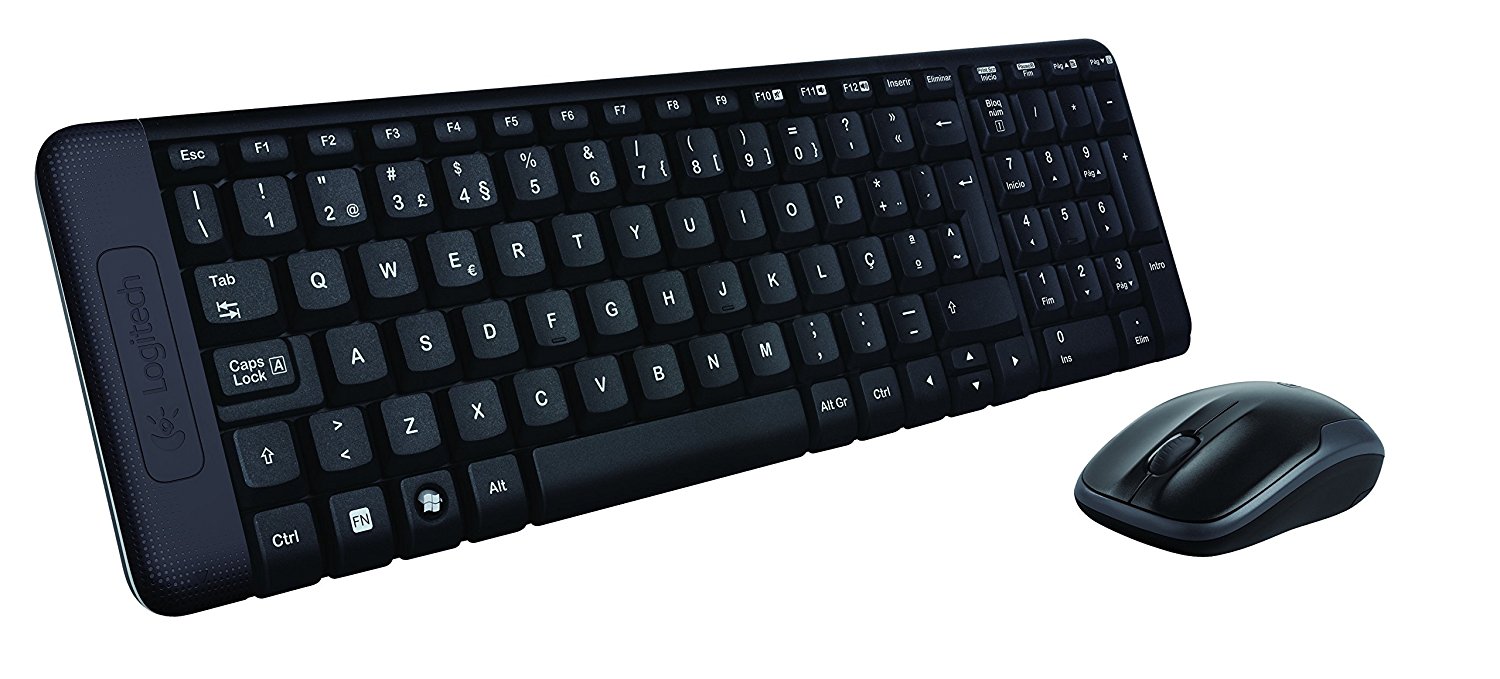 Комплект клавиатура + мышь Logitech Wireless Combo MK220 черный