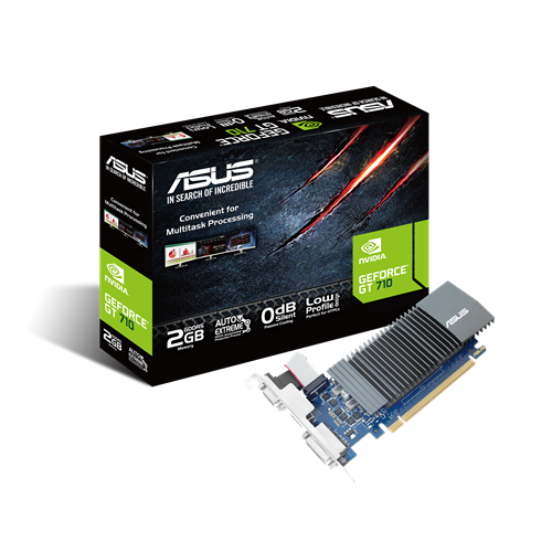 ASUS GT 710 2GB GDDR5 EVO, GT710-SL-2GD5-BRK-EVO 2 Гб