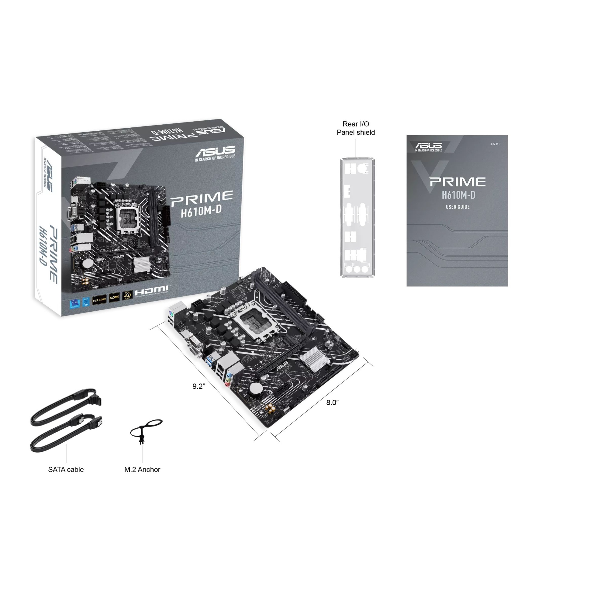 Материнская плата Asus PRIME H610M-D DDR5