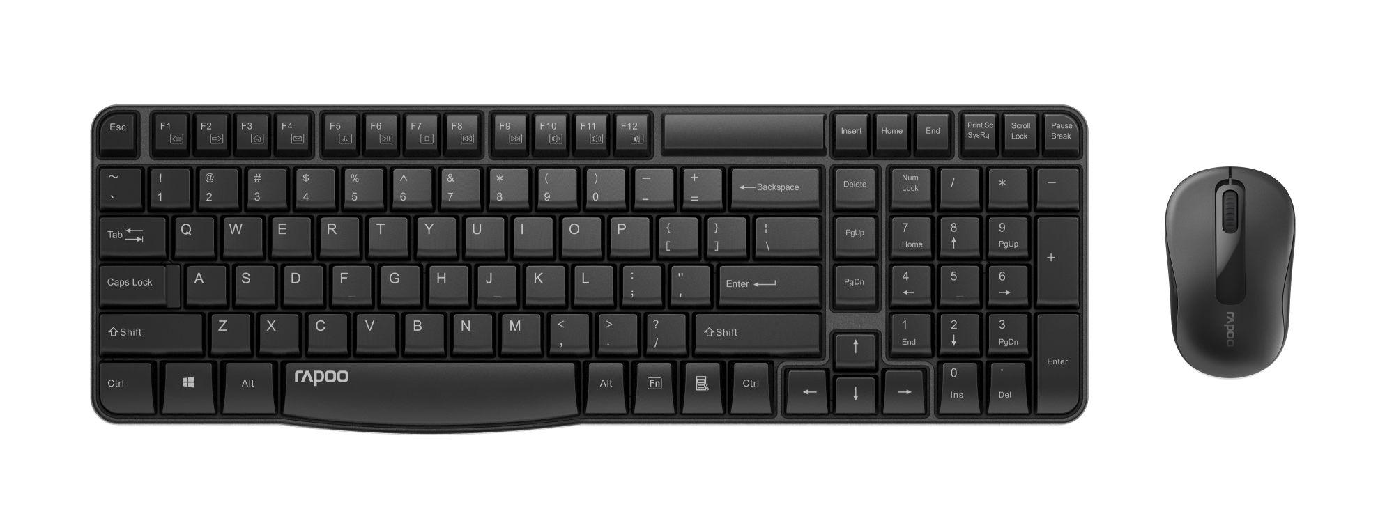 Rapoo X1800S + мышь черный