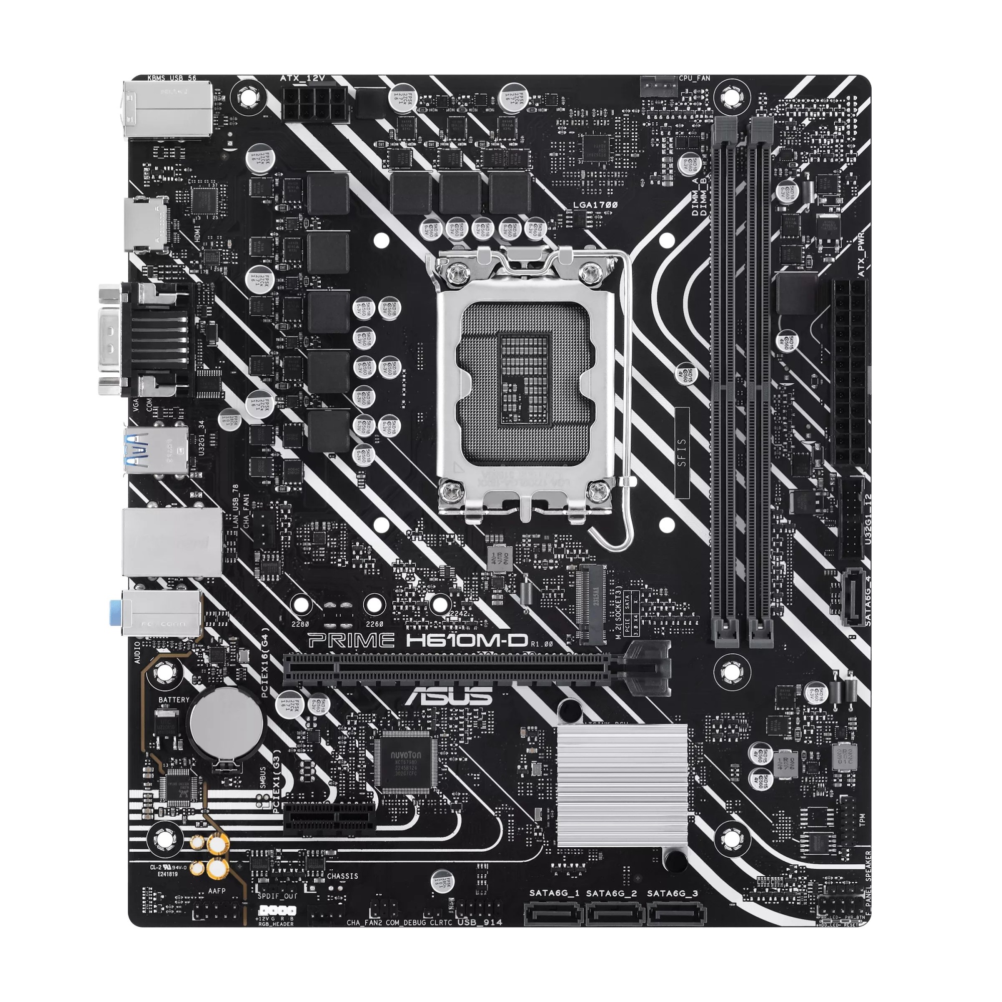 Материнская плата Asus PRIME H610M-D DDR5