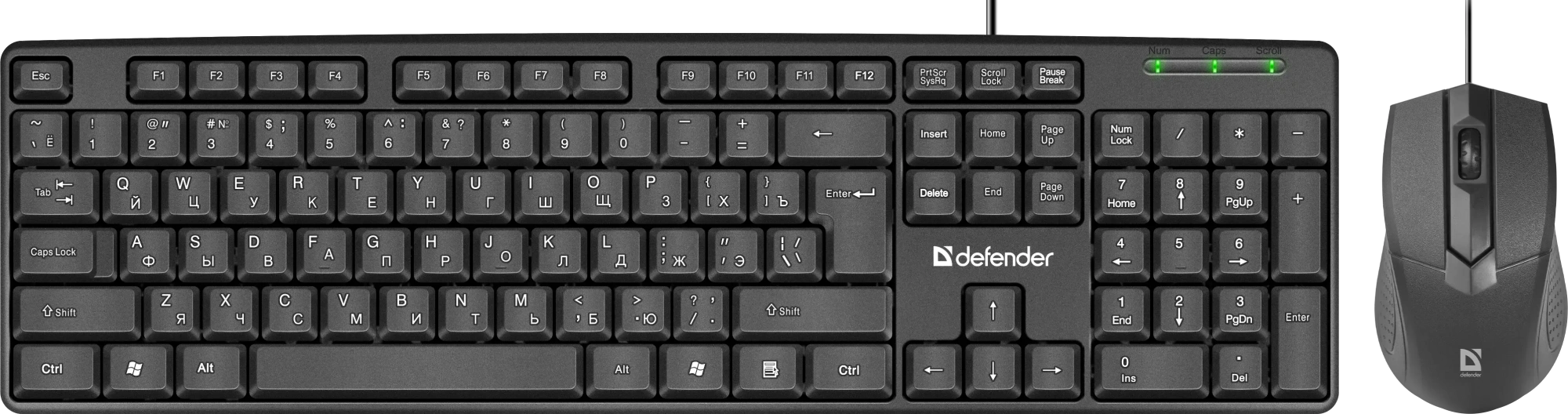 Defender Dakota C-270 KZ черный + мышь